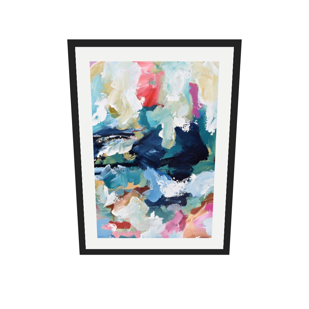 [ah-ar-v1:1dab5a115bd5abe4596d83c5] Abstract 317 Art Print — 50 x 70 cm, black frame (AR scale)