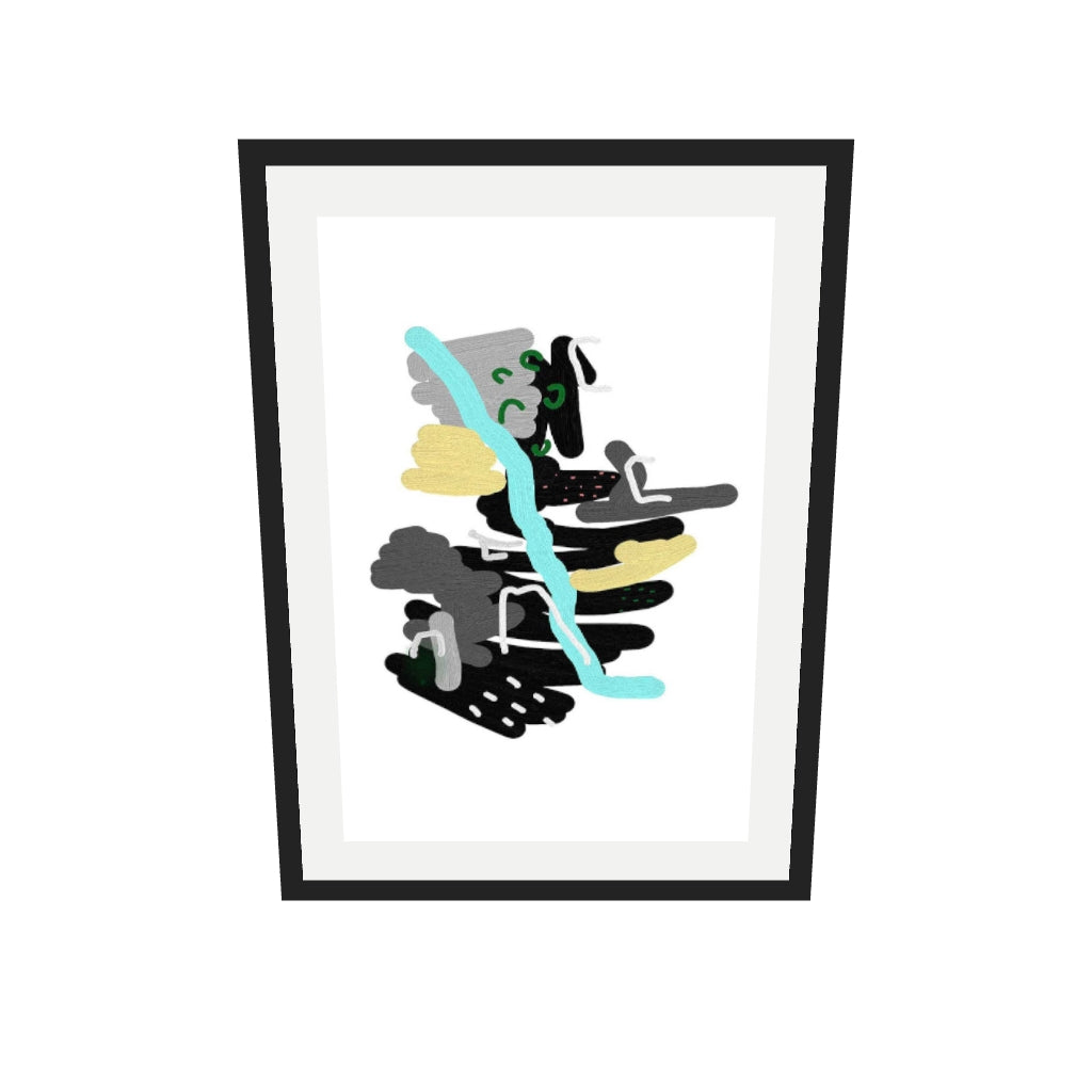 [ah-ar-v1:51402f0bd094f2dcb6cf94de] Contemporary 1 Art Print — 50 x 70 cm, black frame (AR scale)