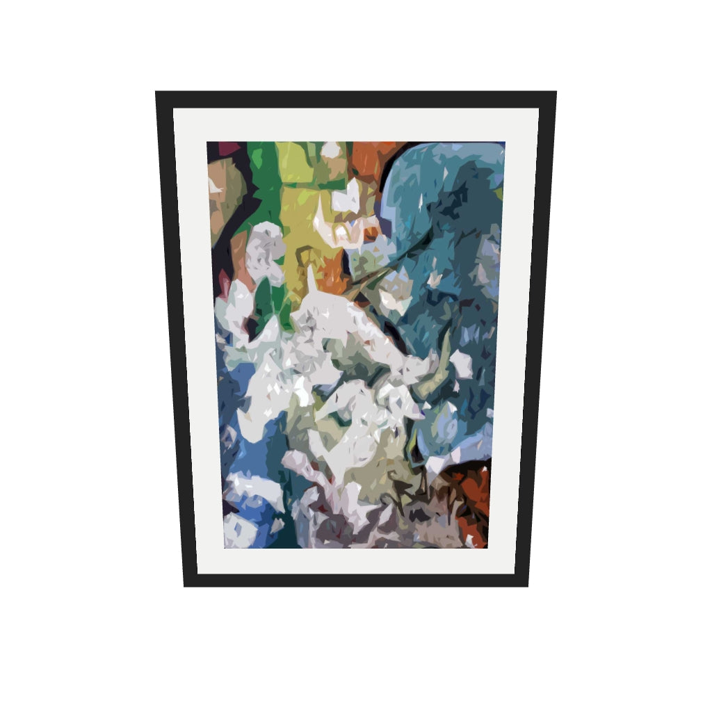 [ah-ar-v1:32a40c0b94f49eb40834d505] Berlin Wall Art Print — 50 x 70 cm, black frame (AR scale)
