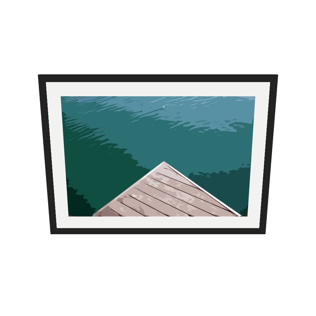 [ah-ar-v1:e1b633c48d92aa32d6553f6e] Brushed Marina 2 Art Print — 50 x 70 cm, black frame (AR scale)
