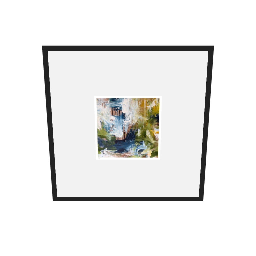 [ah-ar-limited-v0.1:e92c05f4b89653ec12c3f8a8] Unfolding Limited Edition Print — 70 x 70 cm, black frame, limited edition AR