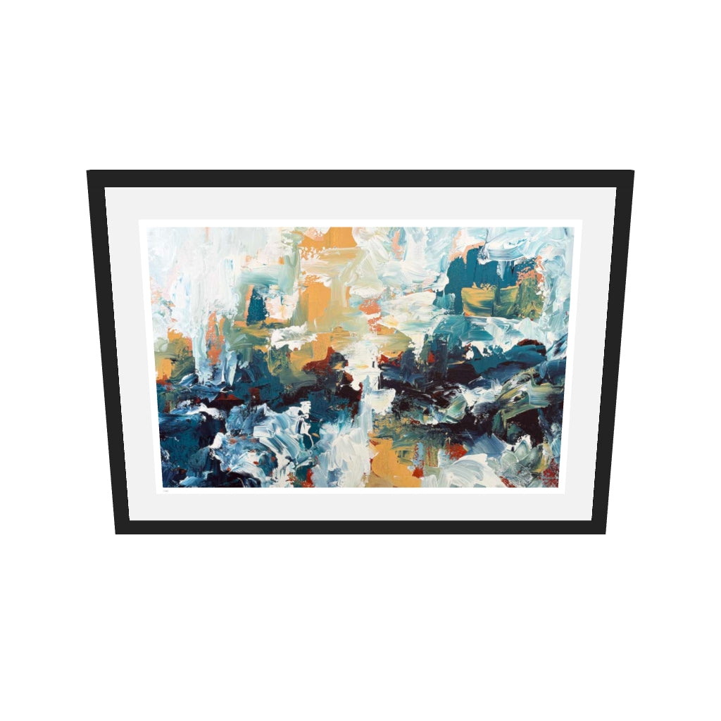 [ah-ar-limited-v0.1:2541568beb2221adab4876ae] Afterglow Limited Edition Print — 50 x 70 cm, black frame, limited edition AR