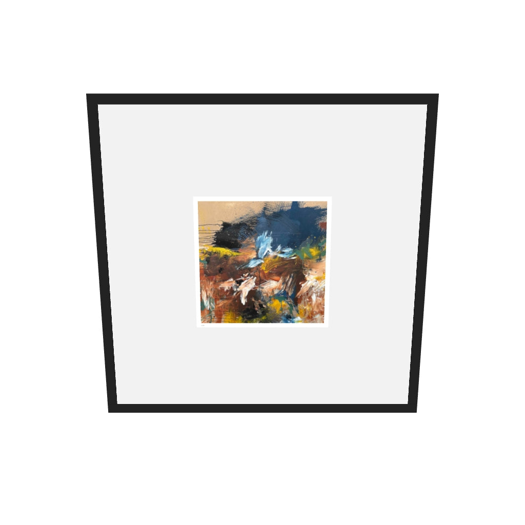 [ah-ar-limited-v0.1:86a2d1bf2bde1e2e2540897a] Terrain III Limited Edition Print — 70 x 70 cm, black frame, limited edition AR