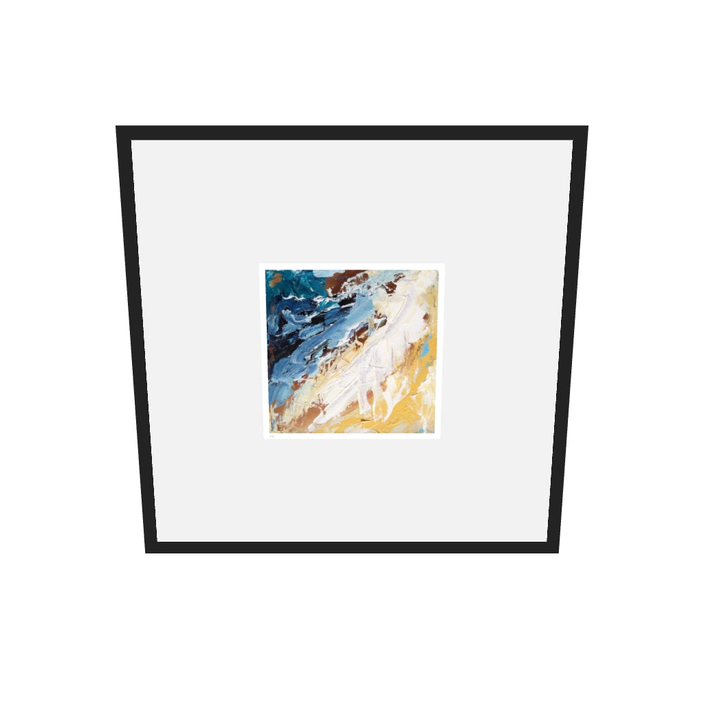 [ah-ar-limited-v0.1:c3e34c93b2dd46b8e833137a] Colour Block 37 Limited Edition Print — 70 x 70 cm, black frame, limited edition AR