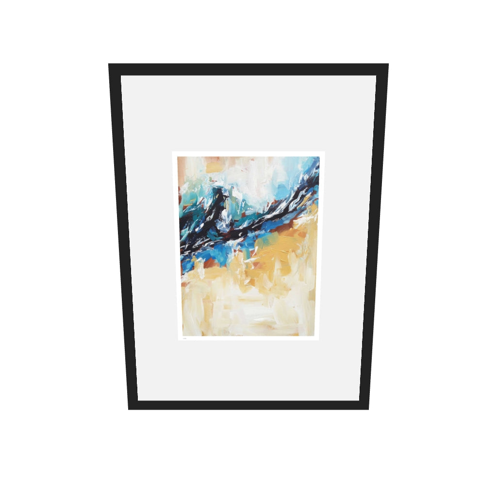 [ah-ar-limited-v0.1:c8c71b27e78d3b8bd6a27c25] Colour Block 32 Limited Edition Print — 50 x 70 cm, black frame, limited edition AR