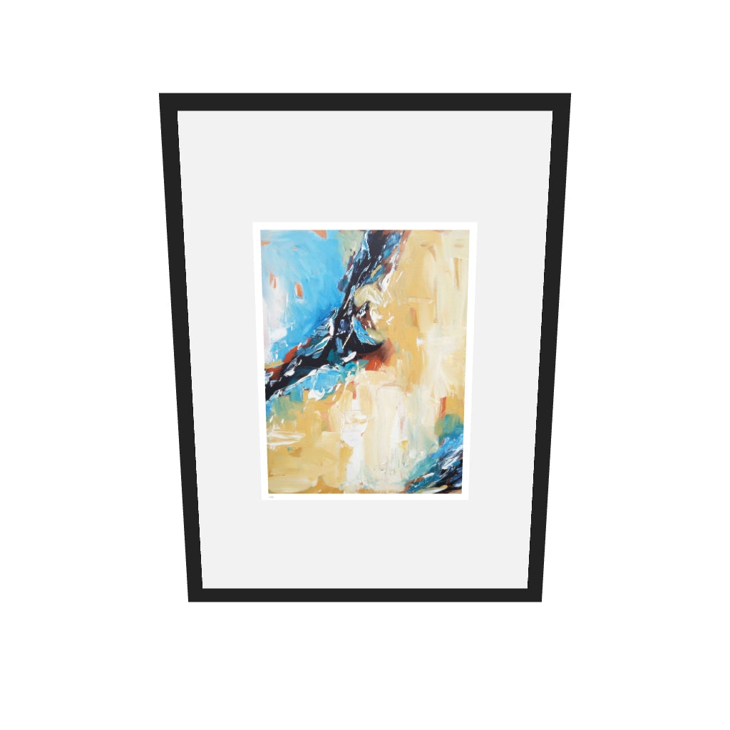 [ah-ar-limited-v0.1:55f4c8d76dc9fd7645cd2fc9] Colour Block 31 Limited Edition Print — 50 x 70 cm, black frame, limited edition AR