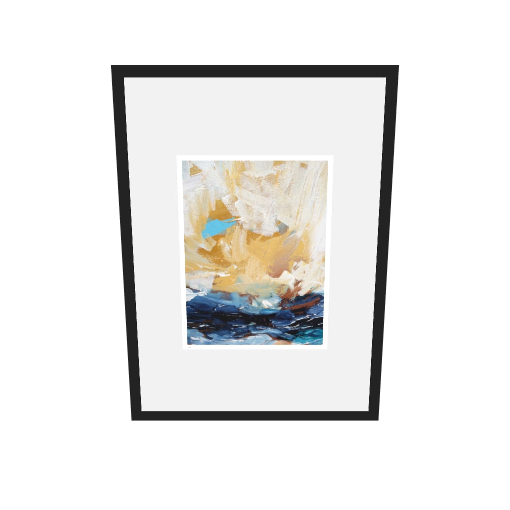 [ah-ar-limited-v0.1:32841f06188f6443a0d88036] Colour Block 30 Limited Edition Print — 50 x 70 cm, black frame, limited edition AR