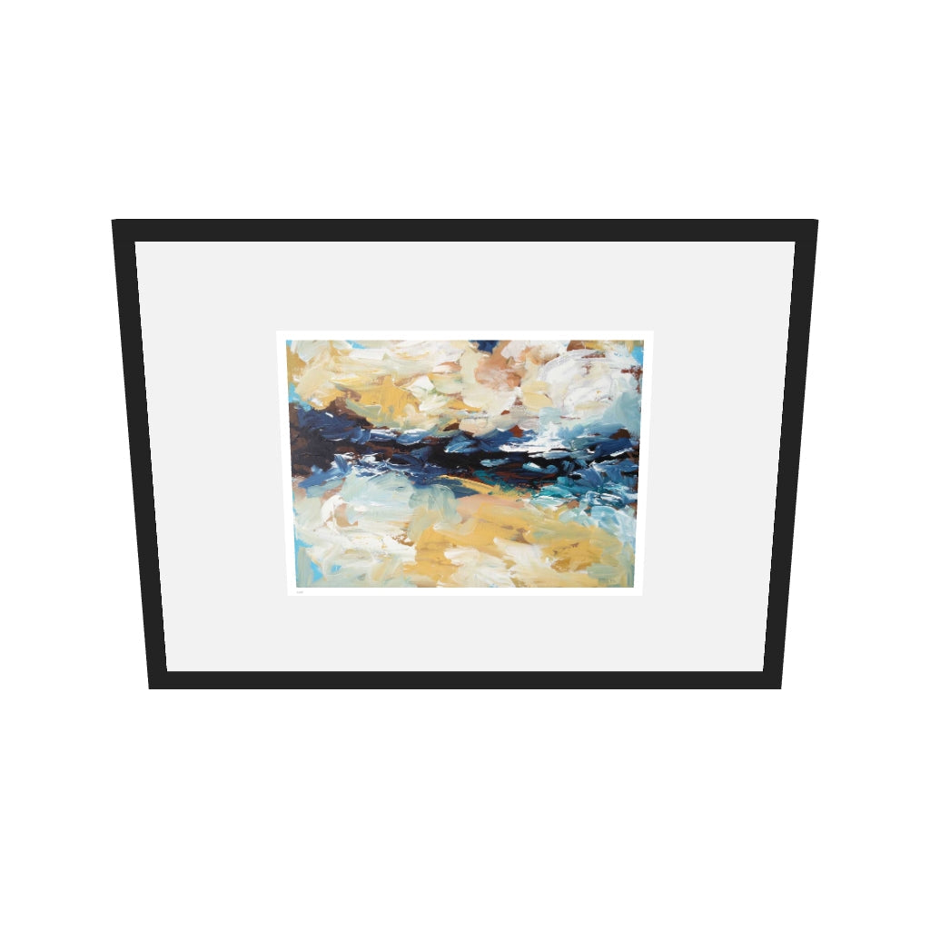 [ah-ar-limited-v0.1:ed6feed7b616bc8238e44e9a] Colour Block 29 Limited Edition Print — 50 x 70 cm, black frame, limited edition AR