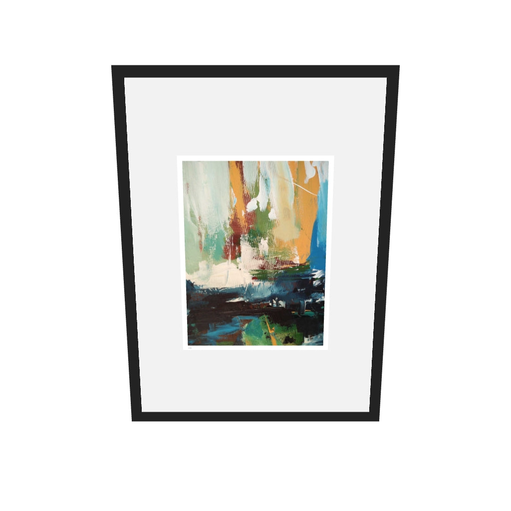 [ah-ar-limited-v0.1:947236aadfddab9e26a1b187] Colour Block 24 Limited Edition Print — 50 x 70 cm, black frame, limited edition AR
