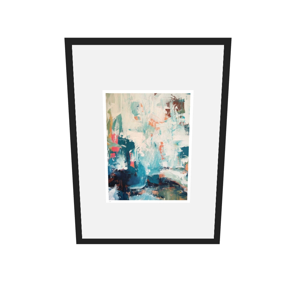 [ah-ar-limited-v0.1:c7cc14e7c929de8a140b498c] Colour Block 16 Limited Edition Print — 50 x 70 cm, black frame, limited edition AR