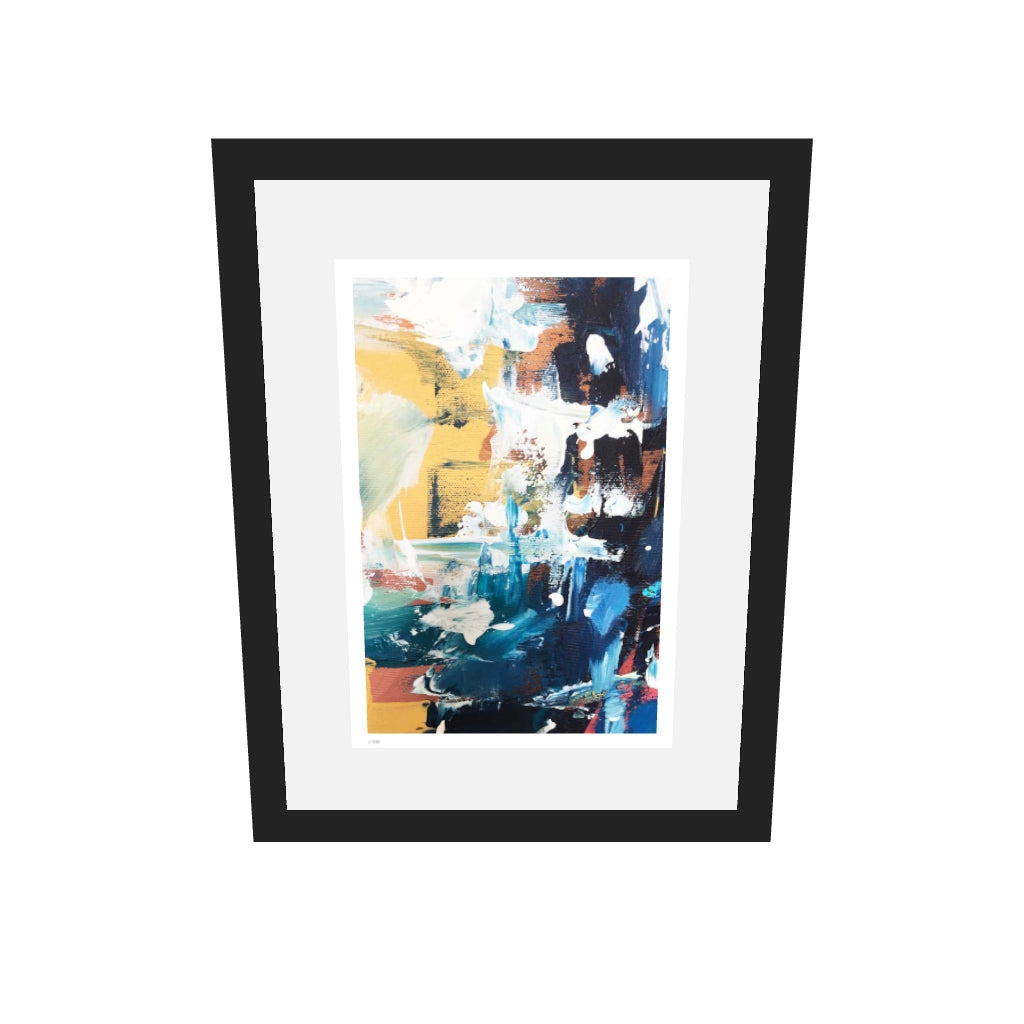 [ah-ar-limited-v0.1:cfffd5230f573d0370f3d950] Colour Block 44 Limited Edition Print — 30 x 40 cm, black frame, limited edition AR