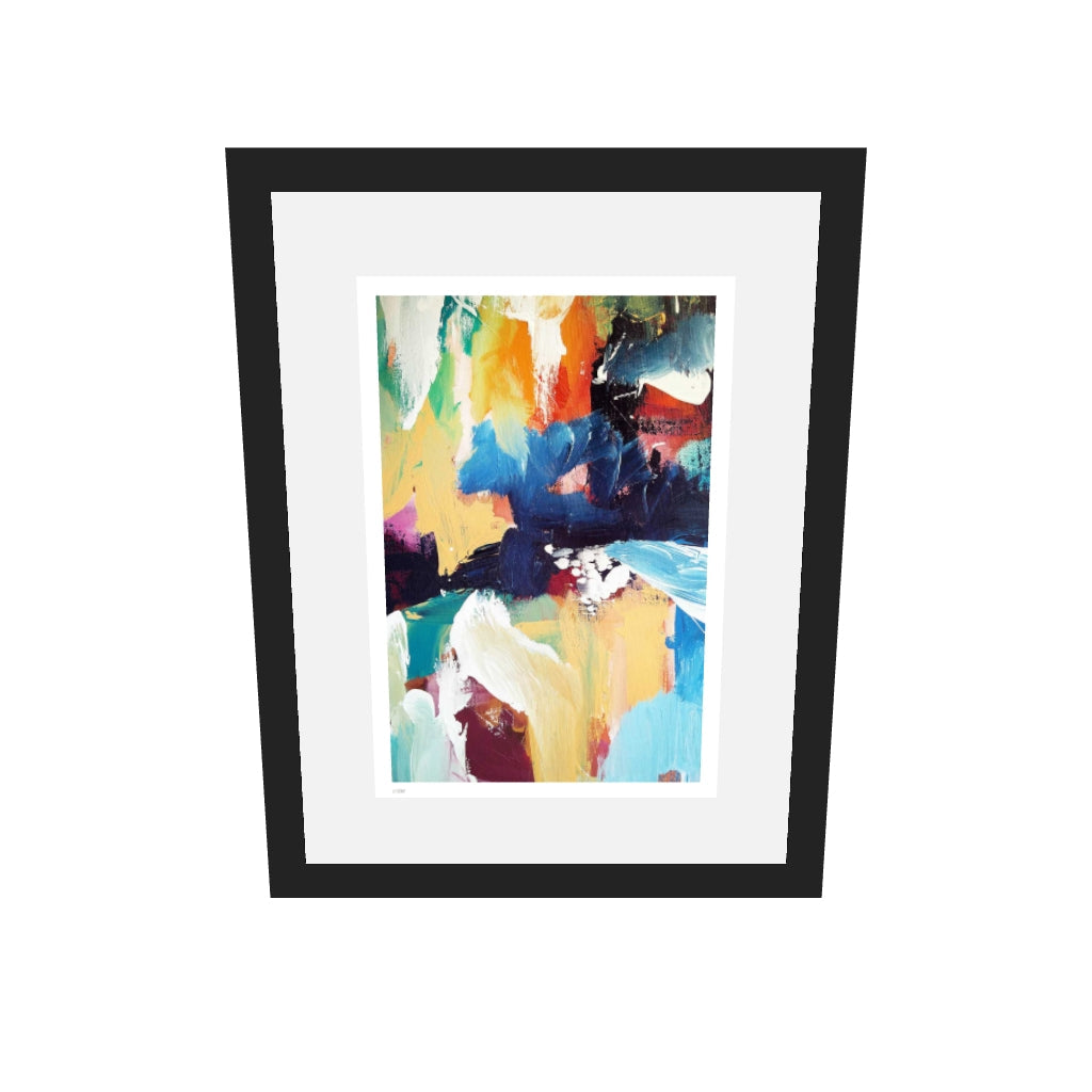 [ah-ar-limited-v0.1:095f5ce018e8057ede82689a] Colour Block 47 Limited Edition Print — 30 x 40 cm, black frame, limited edition AR