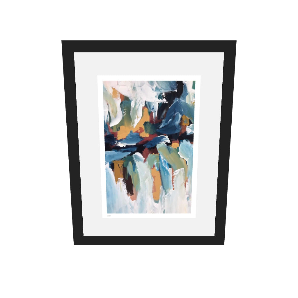 [ah-ar-limited-v0.1:854b87e58e56039046ca71c8] Colour Block 58 Limited Edition Print — 30 x 40 cm, black frame, limited edition AR