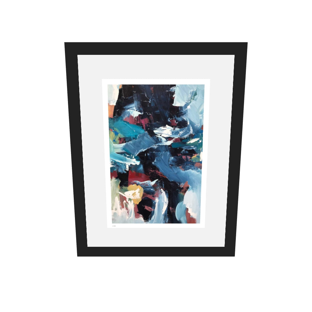 [ah-ar-limited-v0.1:8397818e15b20fb0c193c9f5] Colour Block 61 Limited Edition Print — 30 x 40 cm, black frame, limited edition AR