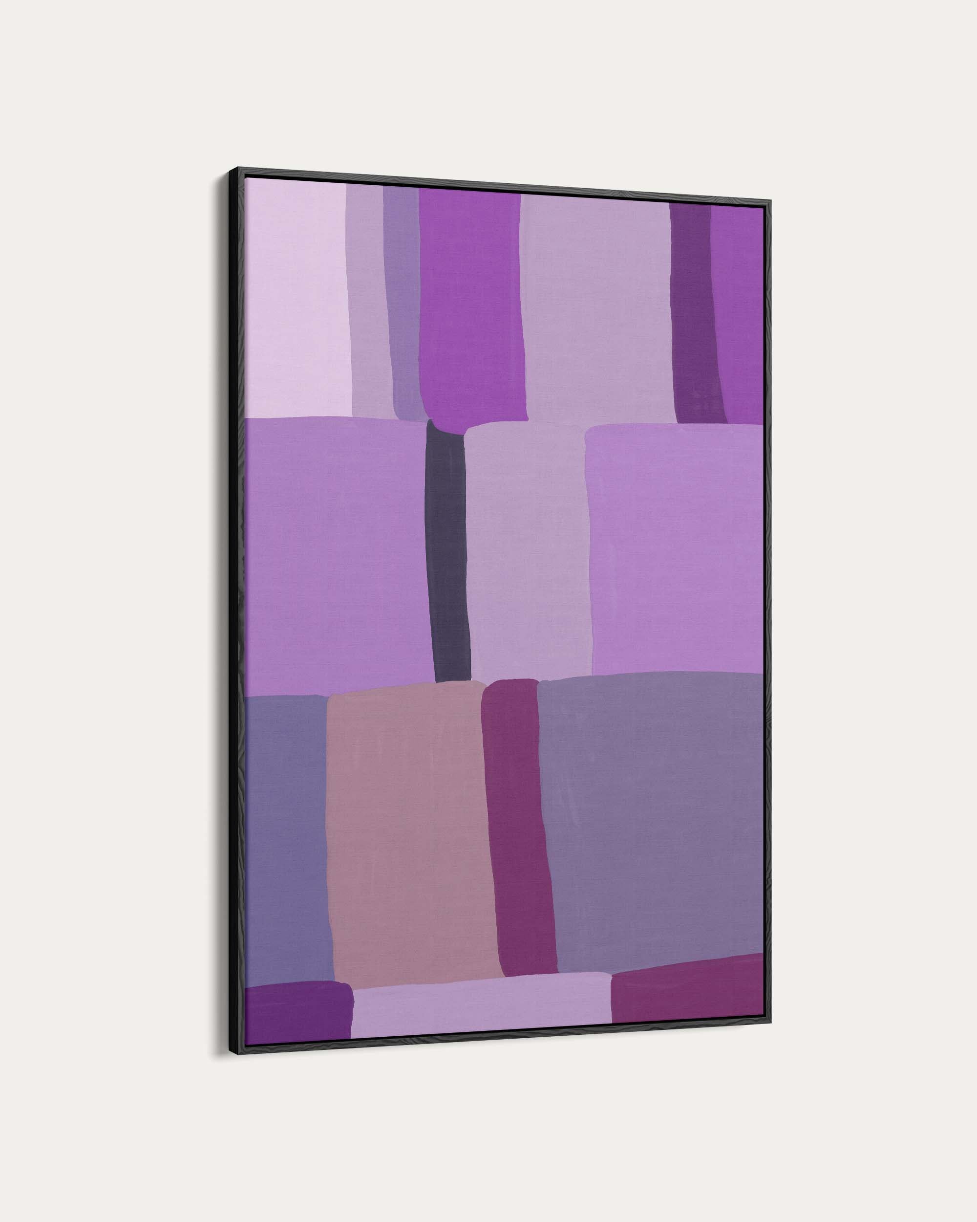 Purple Blocks Wall Art