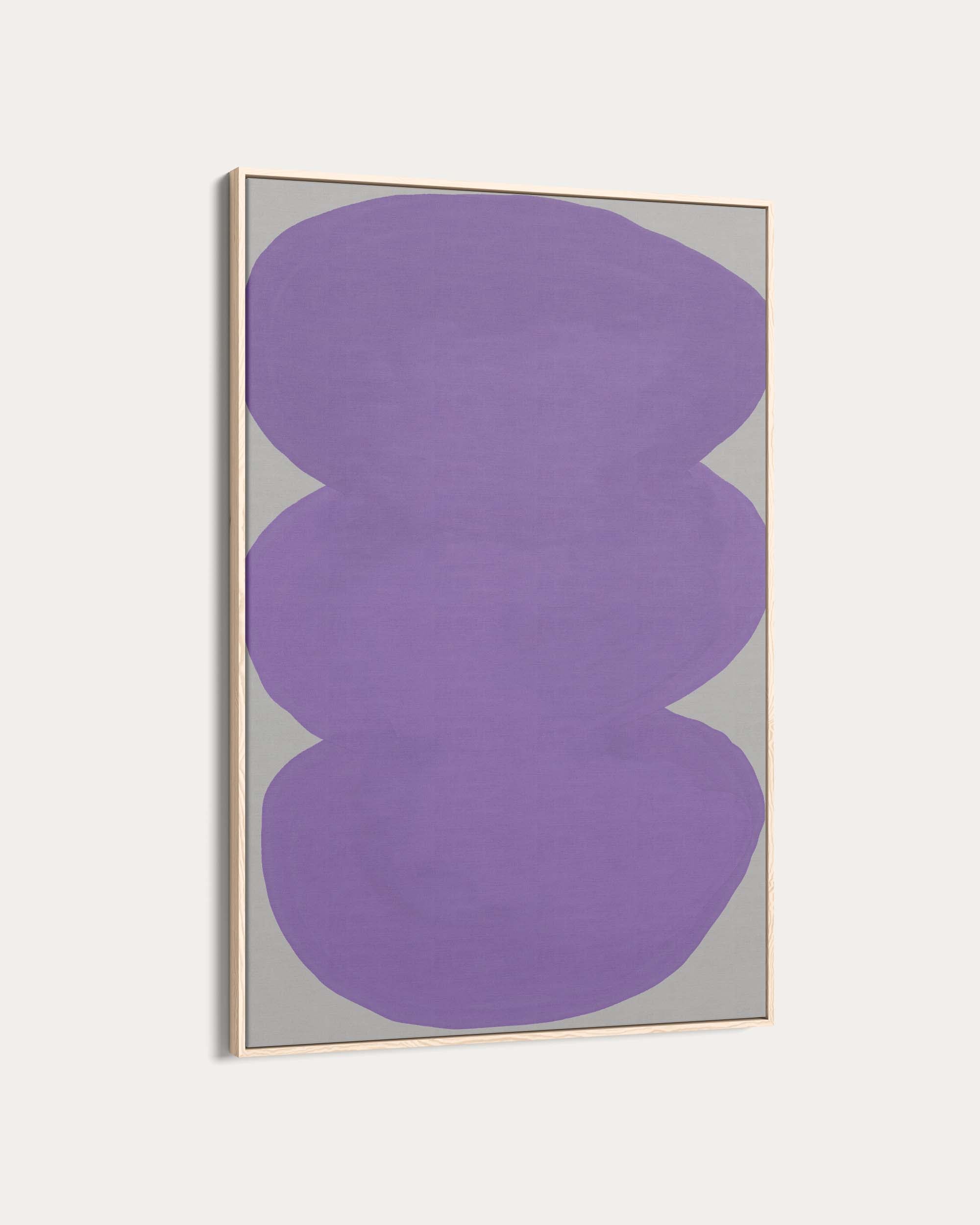 Purple Organic Shapes Wall Art