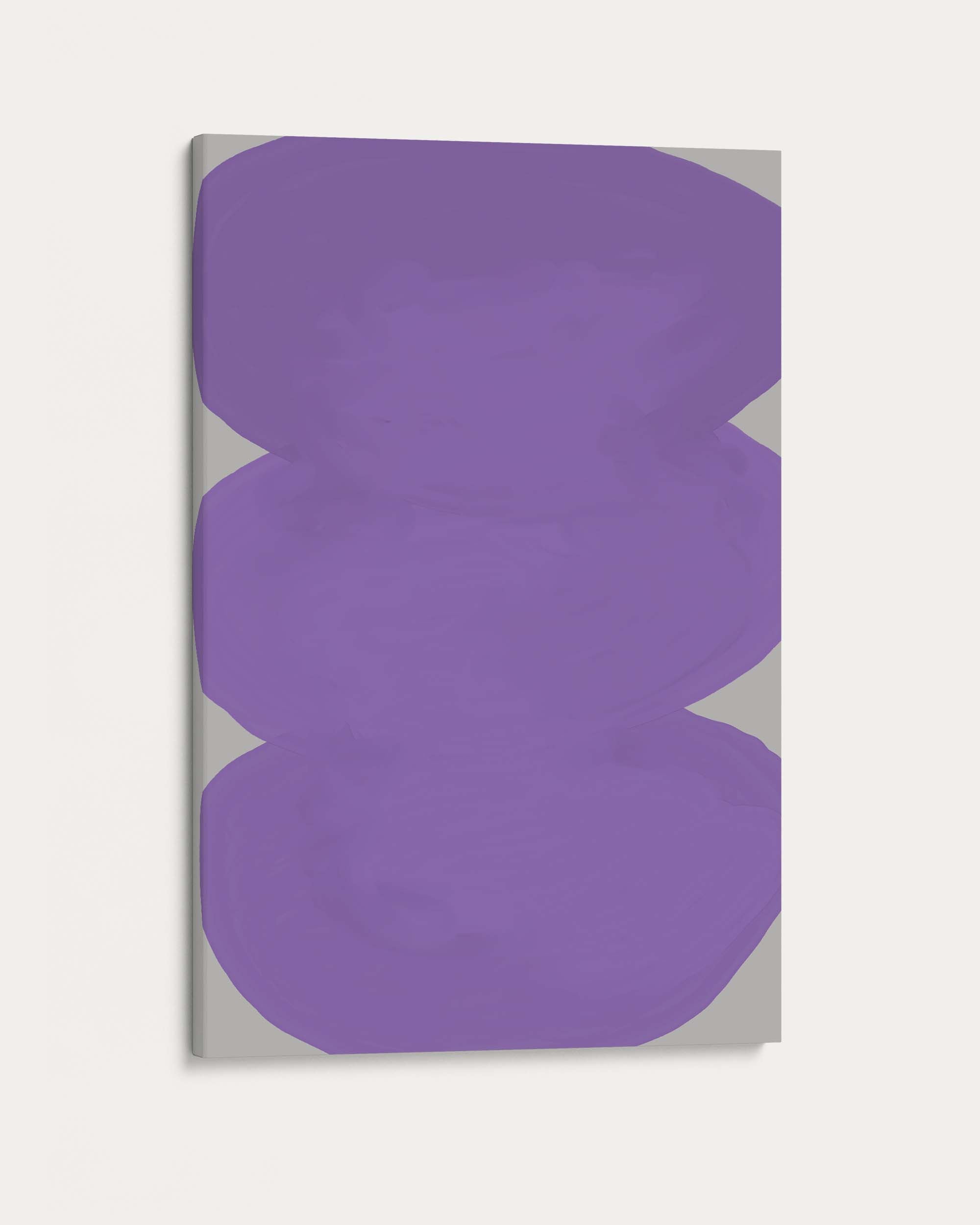 Purple Organic Shapes Wall Art