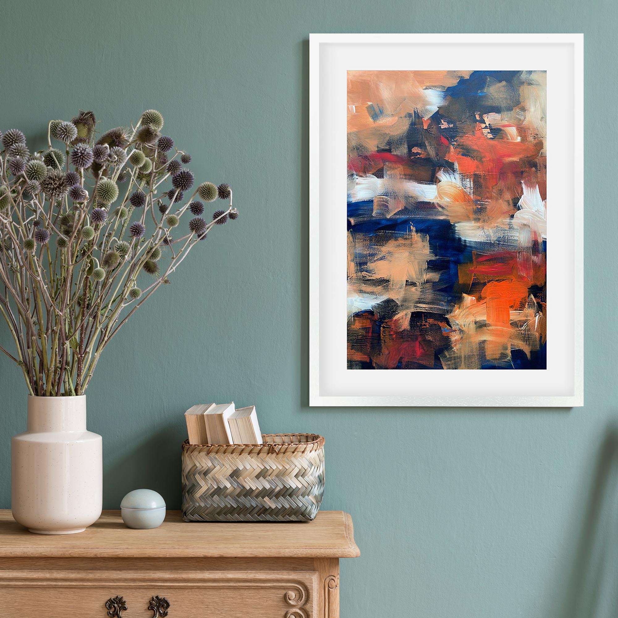 Abstract 495 Framed Art