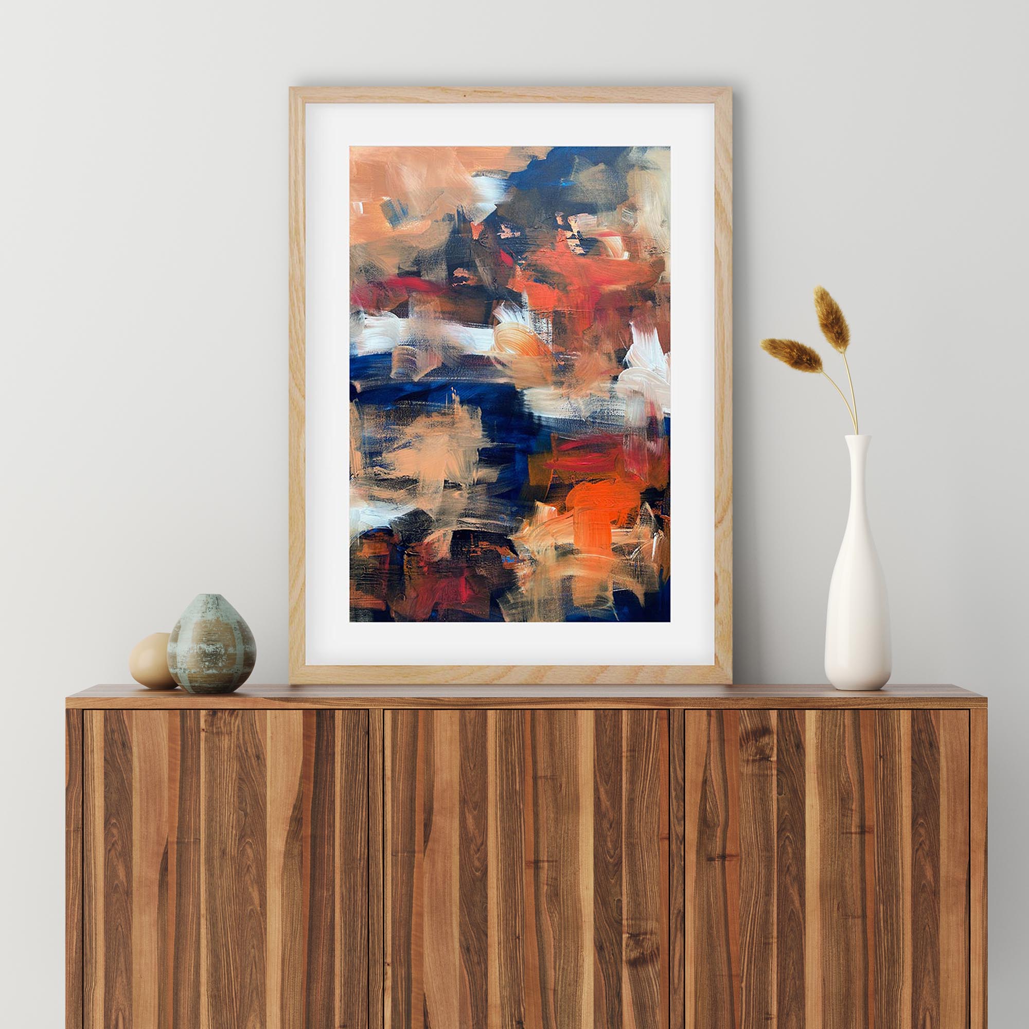 Abstract 495 Framed Art