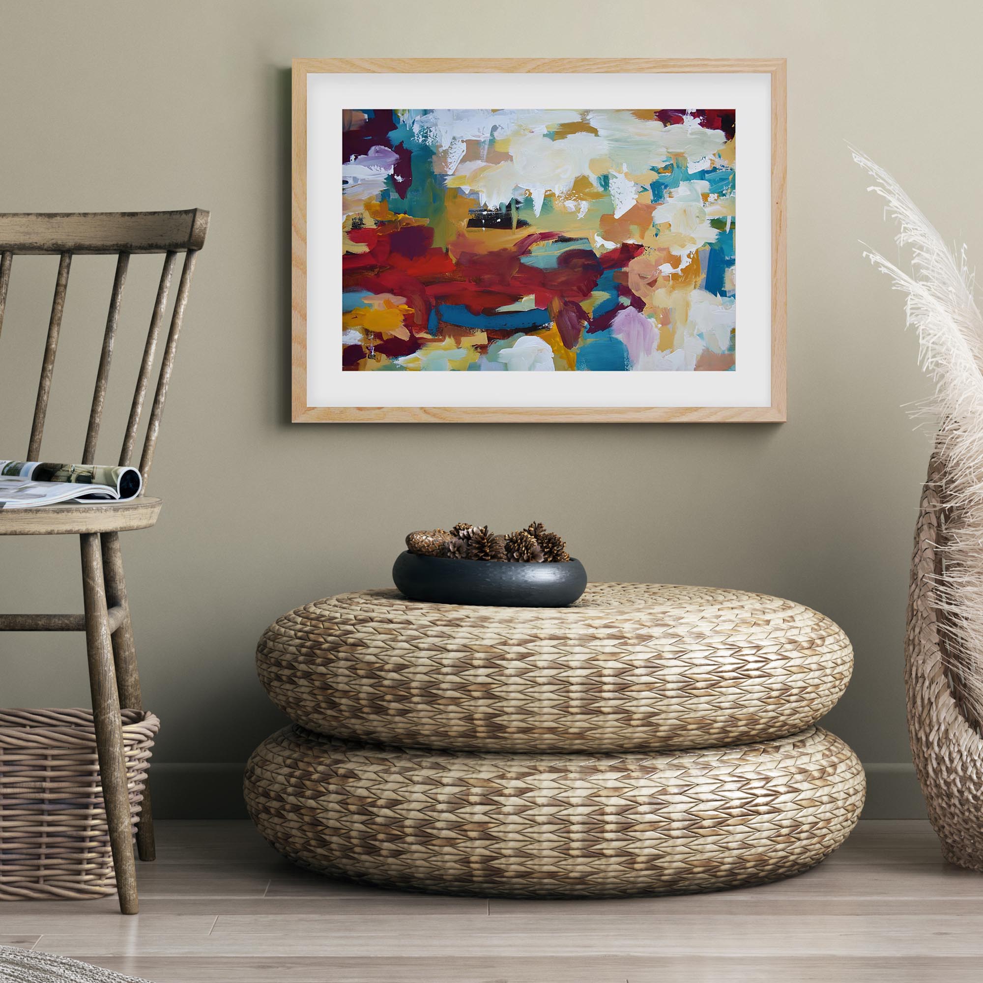 Abstract 418 Framed Art