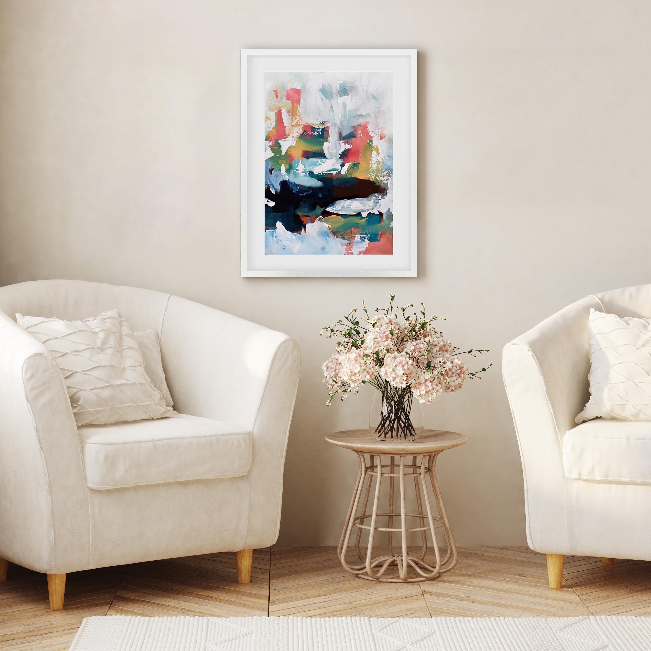 Abstract 190 Framed Art