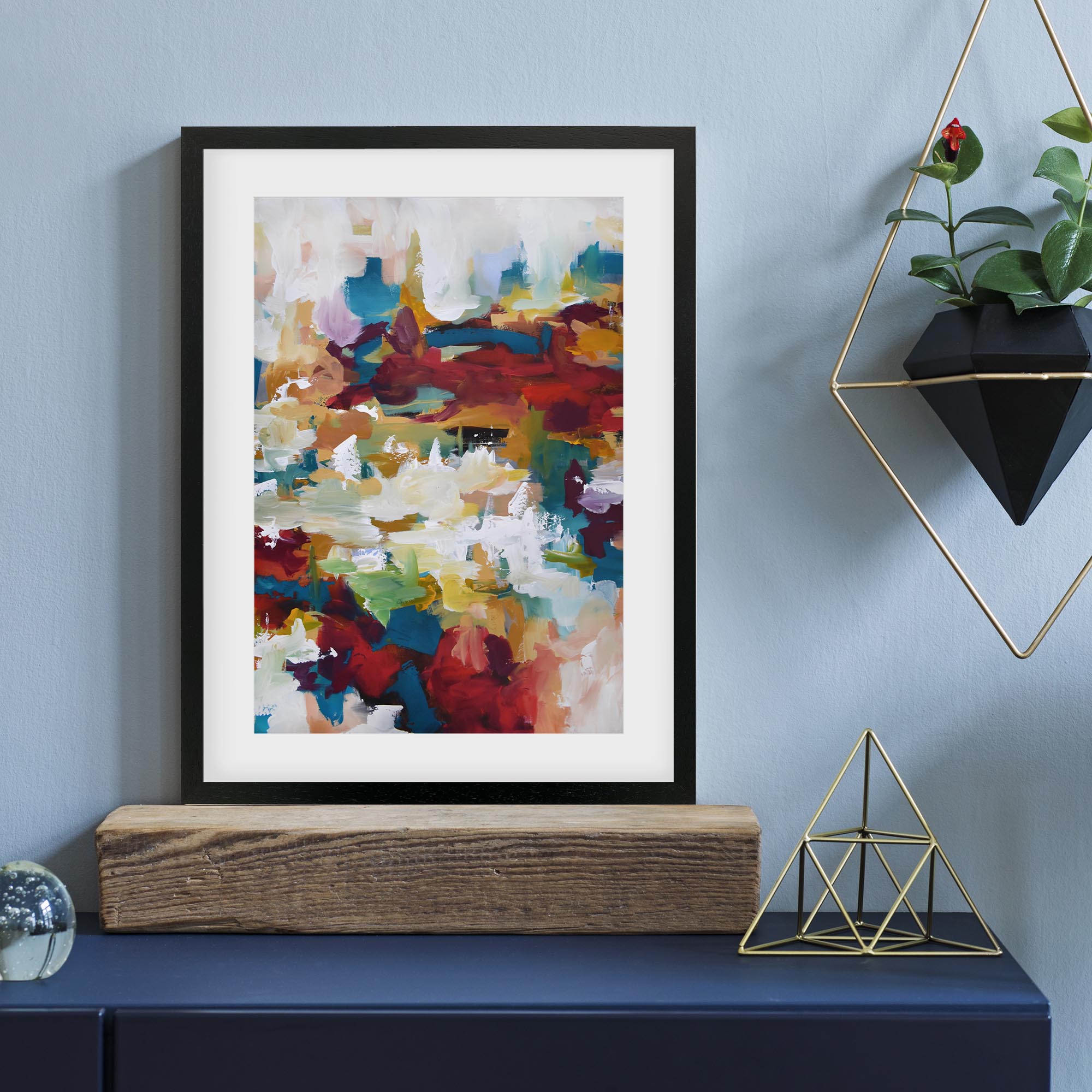 Abstract 412 Framed Art