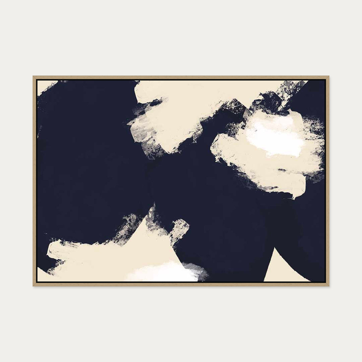 Refined Canvas Art — 70 x 100 cm — Oak Frame