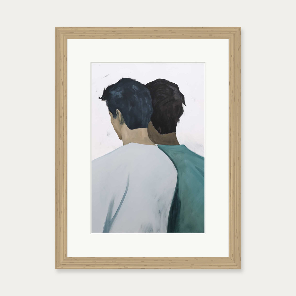Reflection Art Print — 30 x 40 cm — Oak Frame