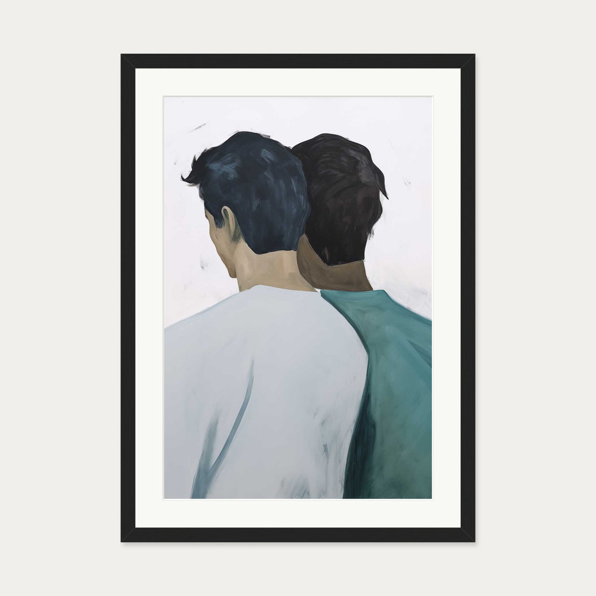 Reflection Art Print — 50 x 70 cm — Black Frame
