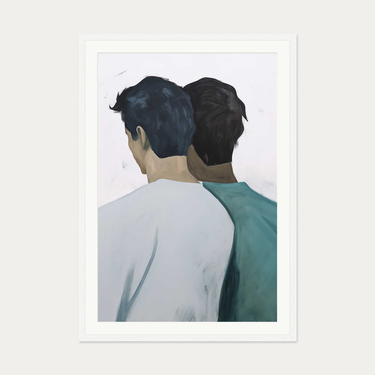 Reflection Art Print — 70 x 100 cm — White Frame