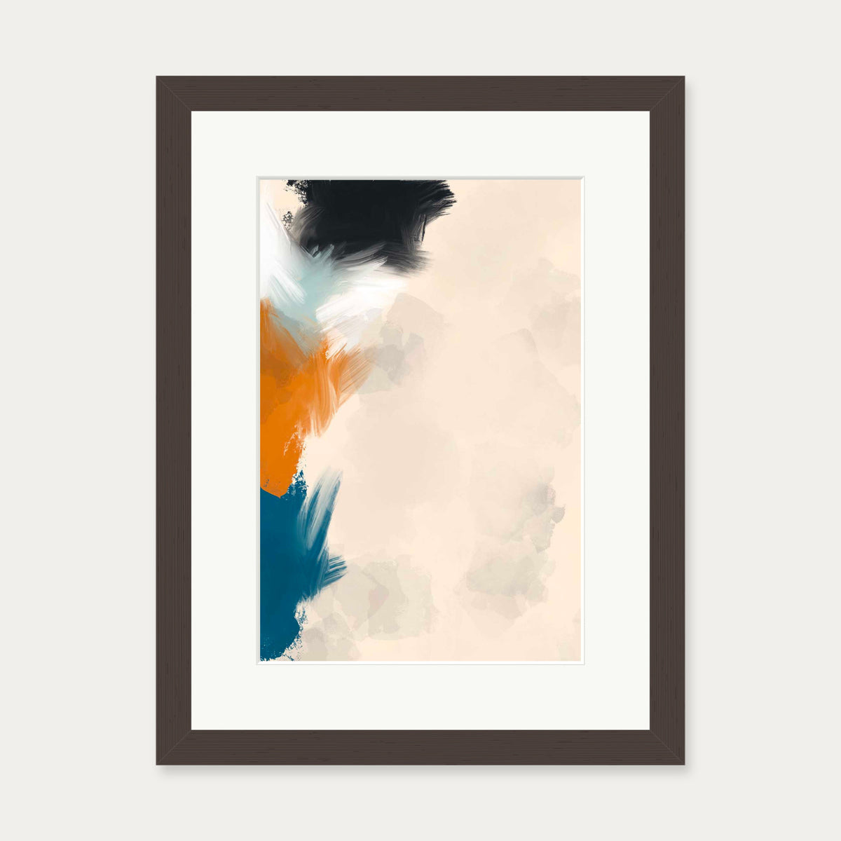 Regaining Balance Art Print — 30 x 40 cm — Brown Frame