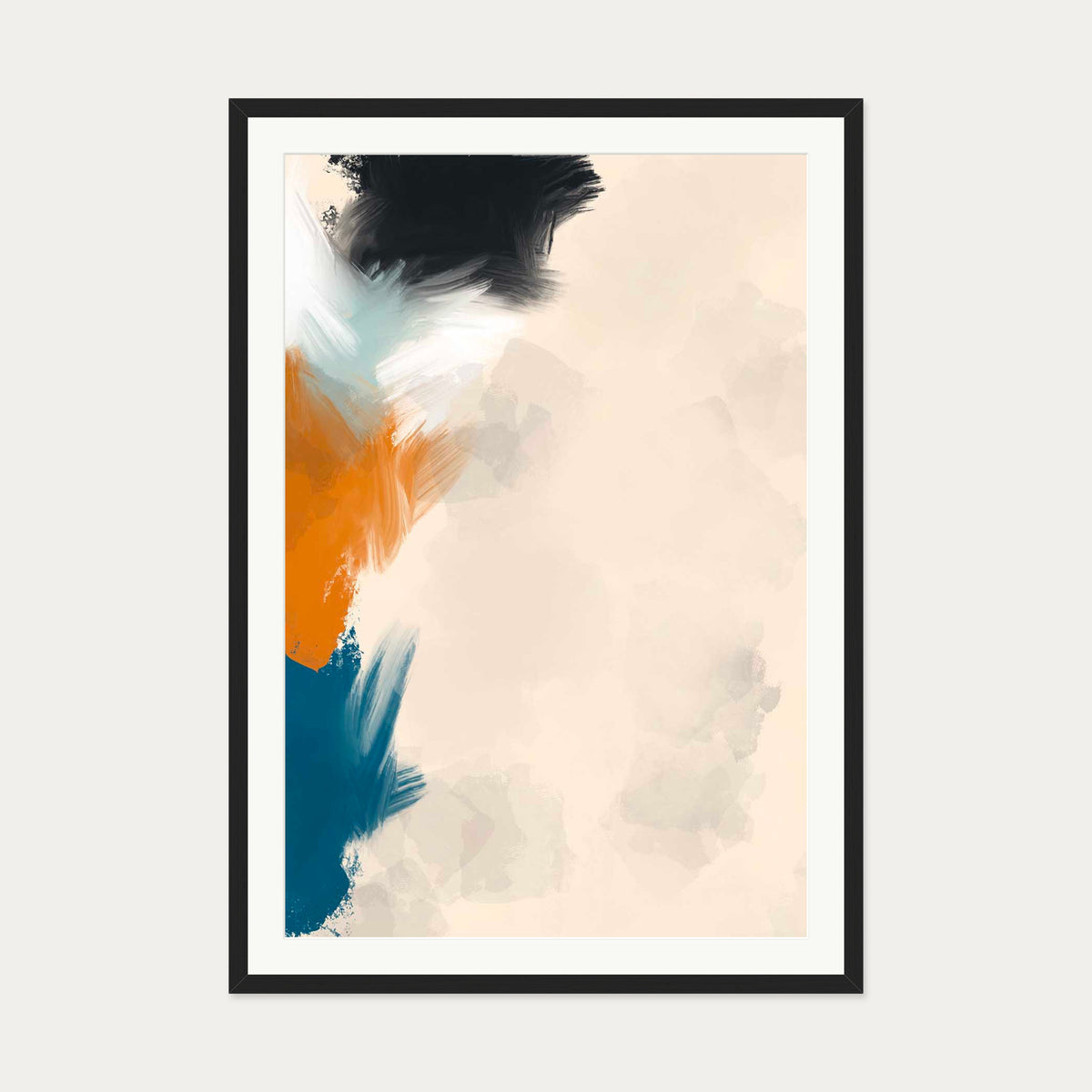 Regaining Balance Art Print — 70 x 100 cm — Black Frame