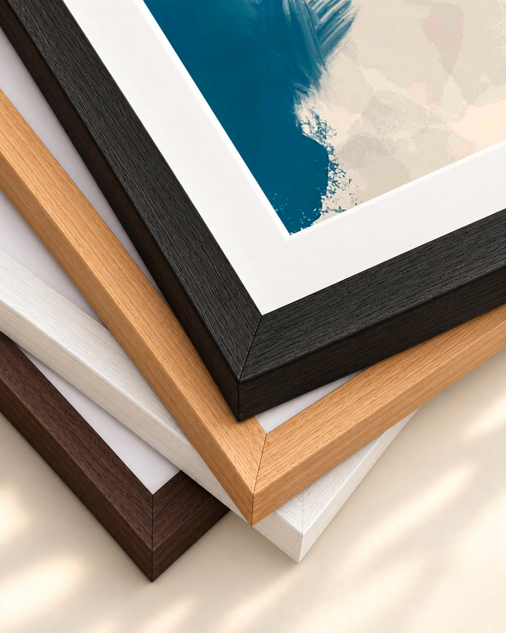 Regaining Balance Art Print — framed print corner with 5 cm mount and bevel