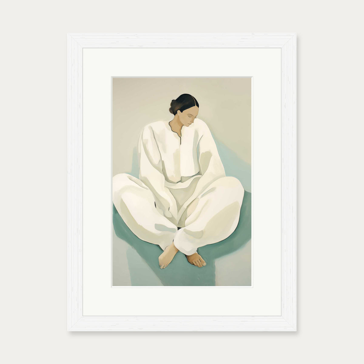 Relaxation Art Print — 30 x 40 cm — White Frame