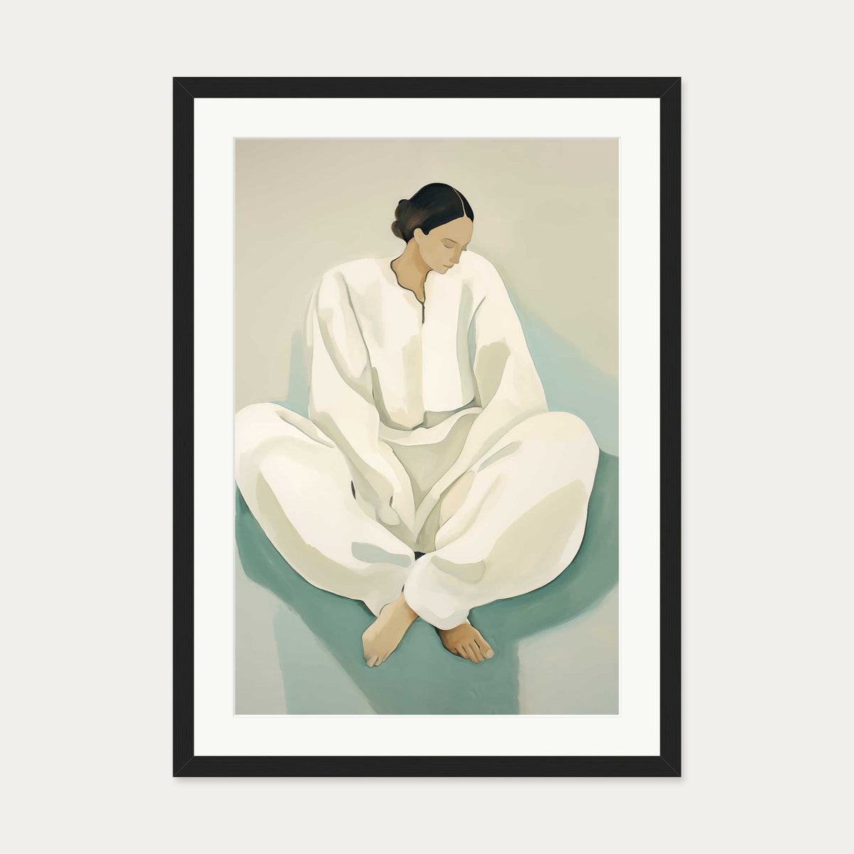 Relaxation Art Print — 50 x 70 cm — Black Frame
