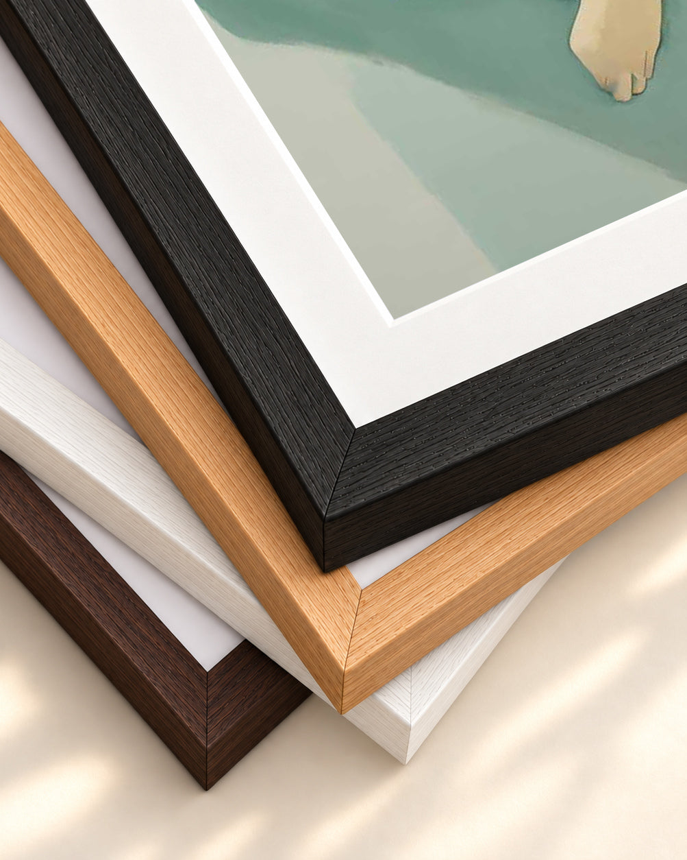 Relaxation Art Print — framed print corner with 5 cm mount and bevel