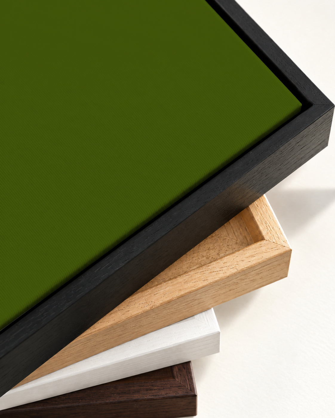 Relief #02 Canvas Art — framed canvas corner and wrapped canvas detail
