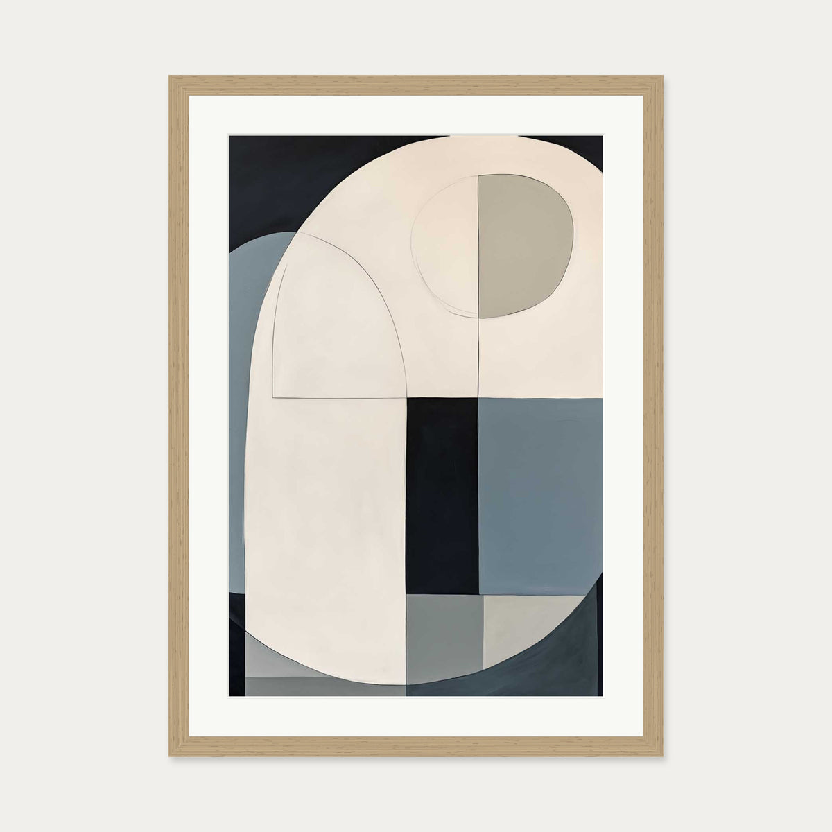 Rewind II Art Print — 50 x 70 cm — Oak Frame