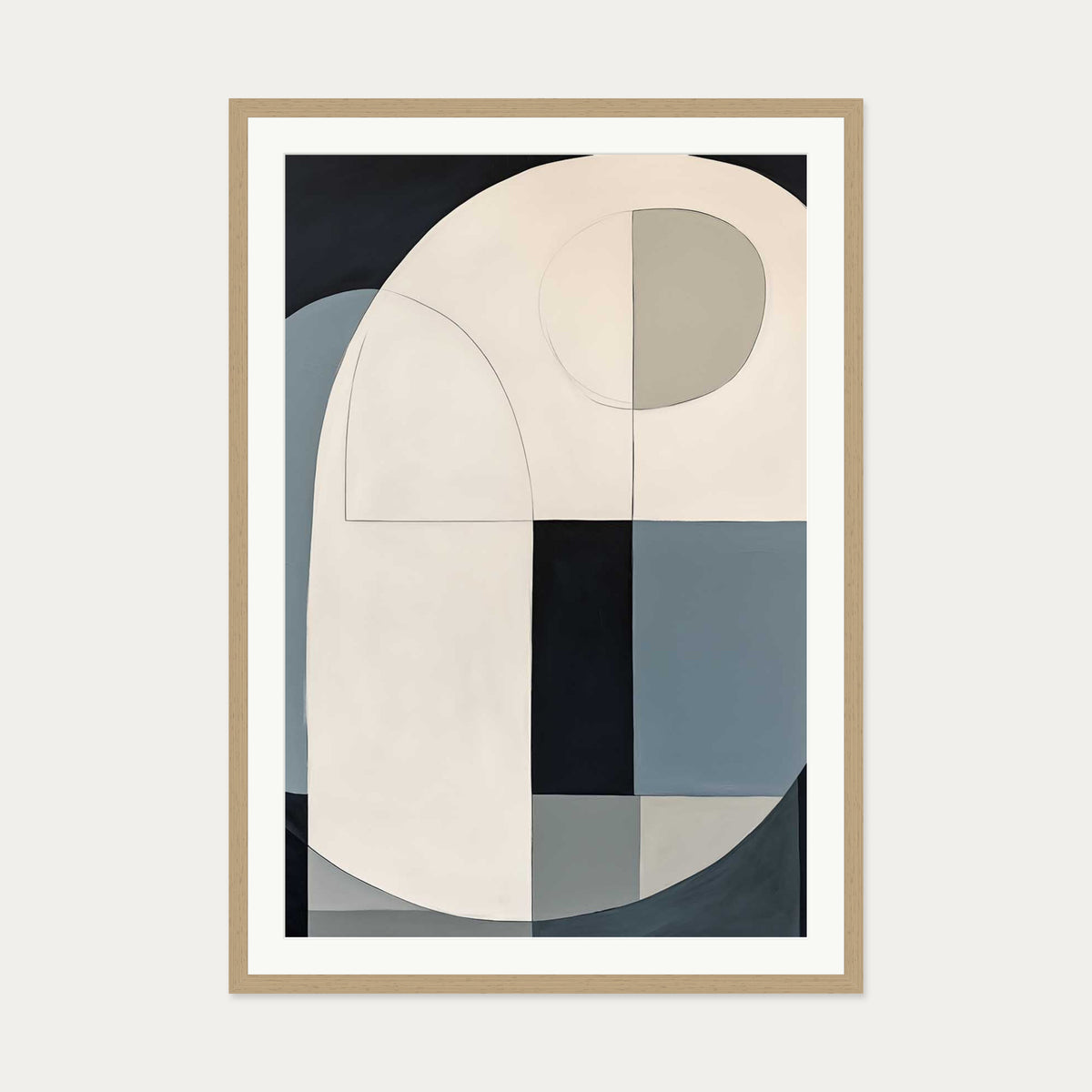 Rewind II Art Print — 70 x 100 cm — Oak Frame