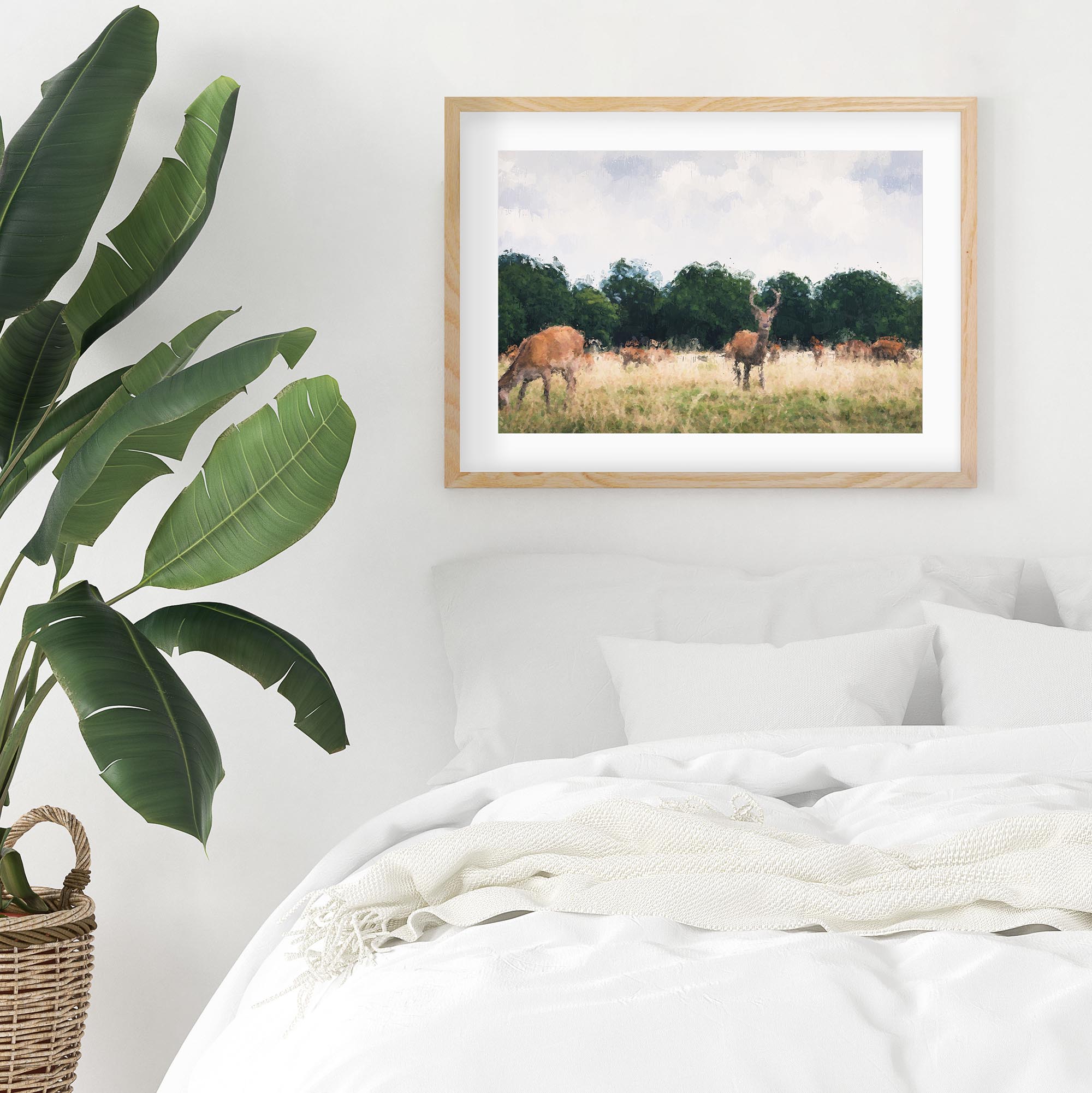 Richmond Park Impressionist Framed Art