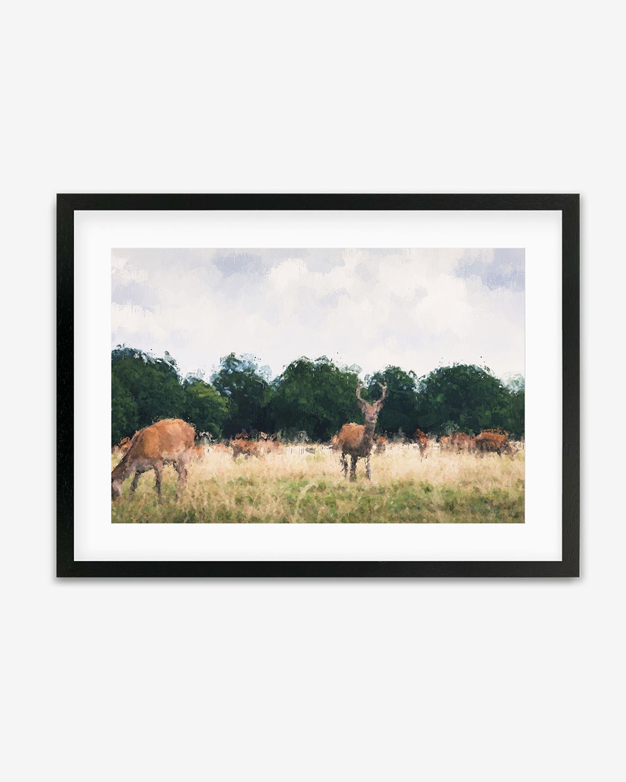 Richmond Park Impressionist Framed Art