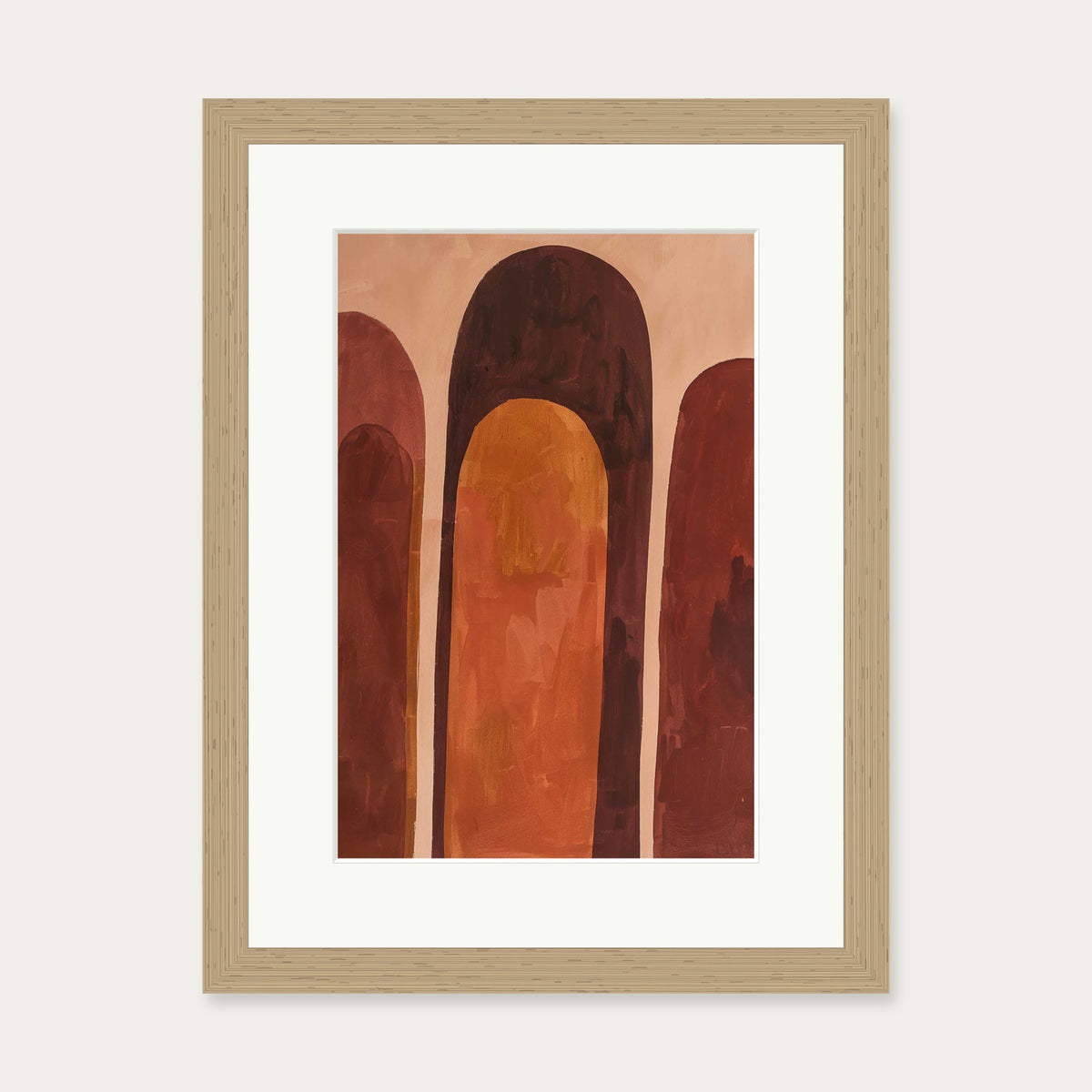 Rise Wall Art Print — 30 x 40 cm — Oak Frame