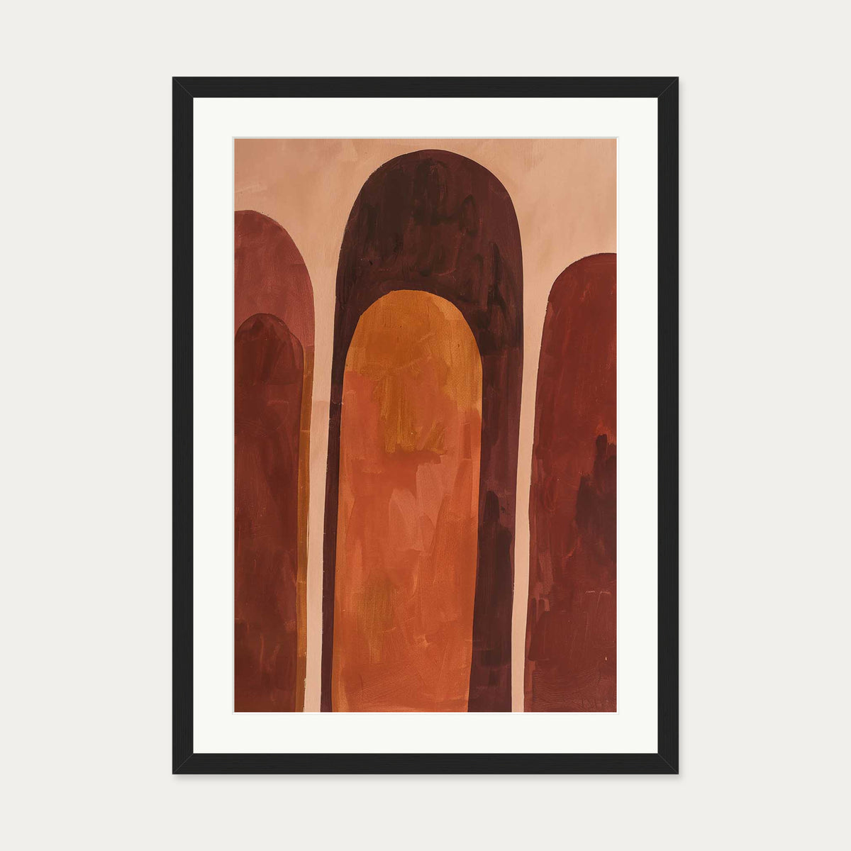 Rise Wall Art Print — 50 x 70 cm — Black Frame
