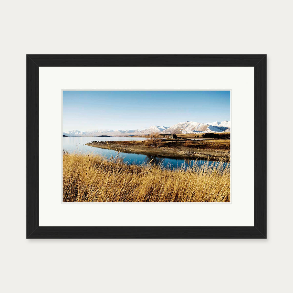River View Wall Art Print — 30 x 40 cm — Black Frame