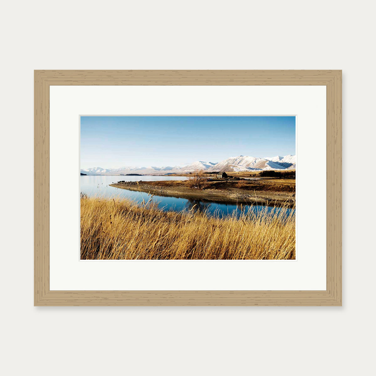 River View Wall Art Print — 30 x 40 cm — Oak Frame