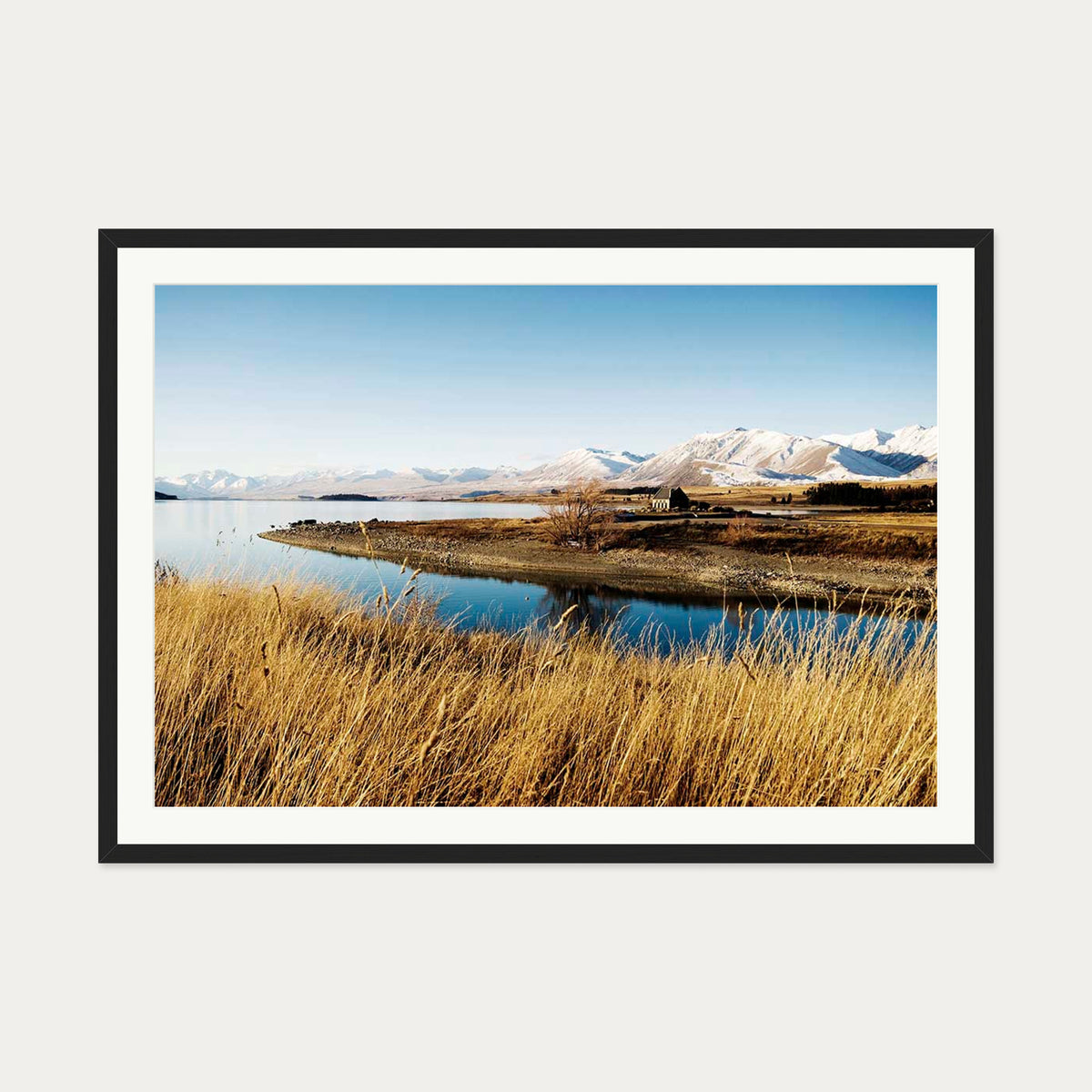 River View Wall Art Print — 70 x 100 cm — Black Frame