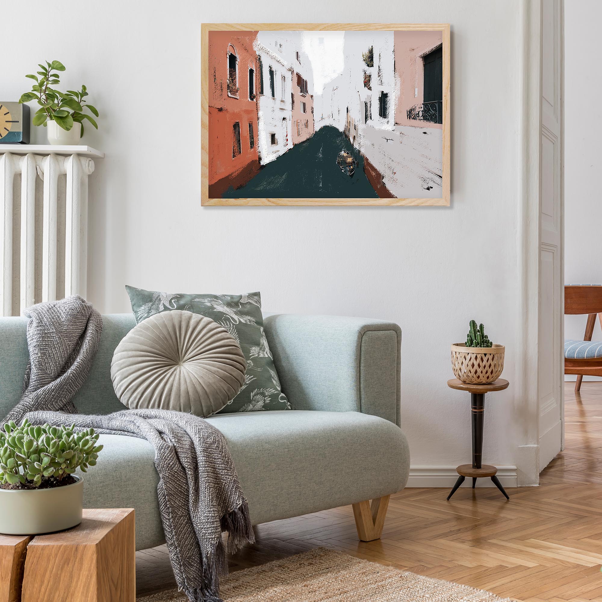 The River City Framed Print