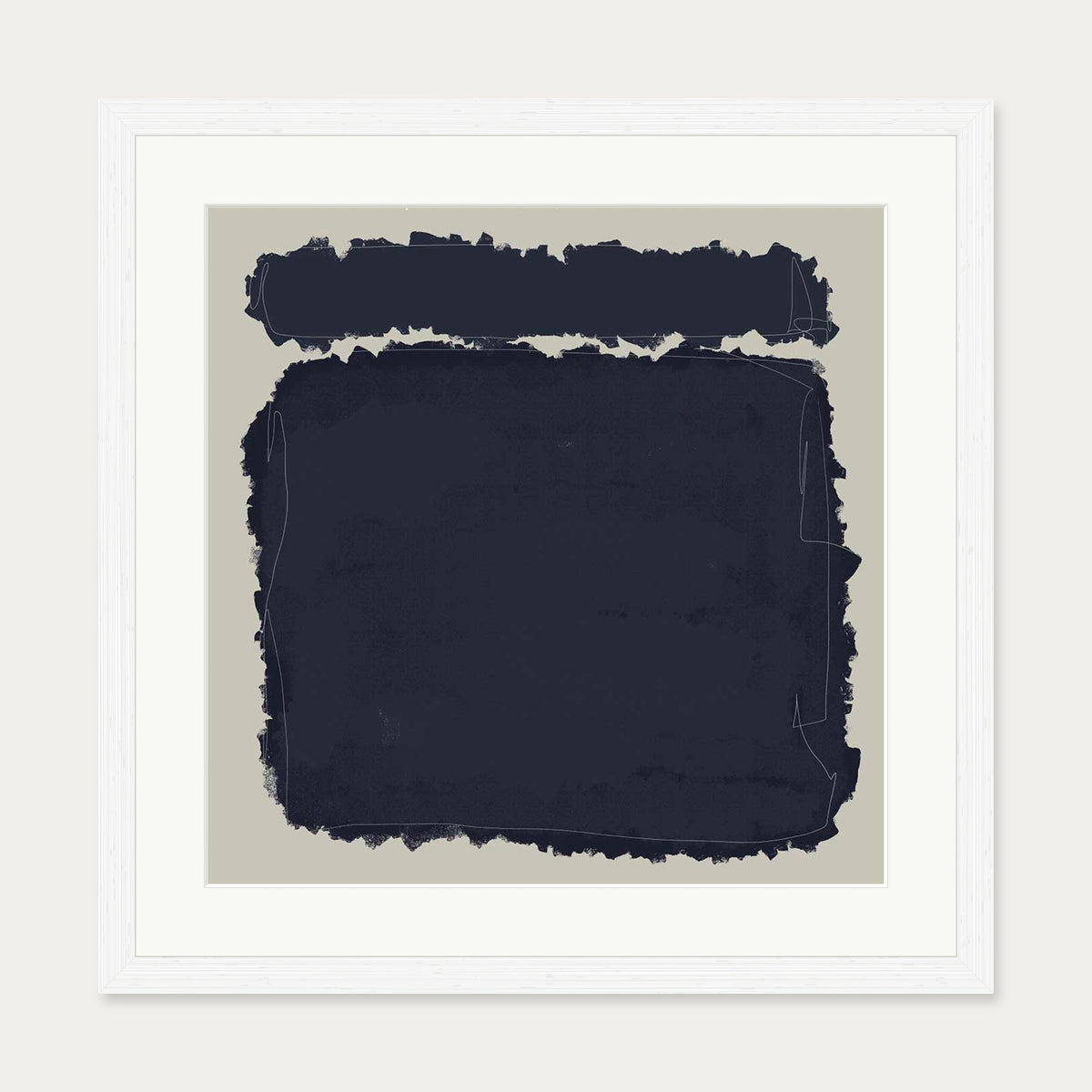Rothko Illustrations Art Print — 50 x 50 cm — White Frame