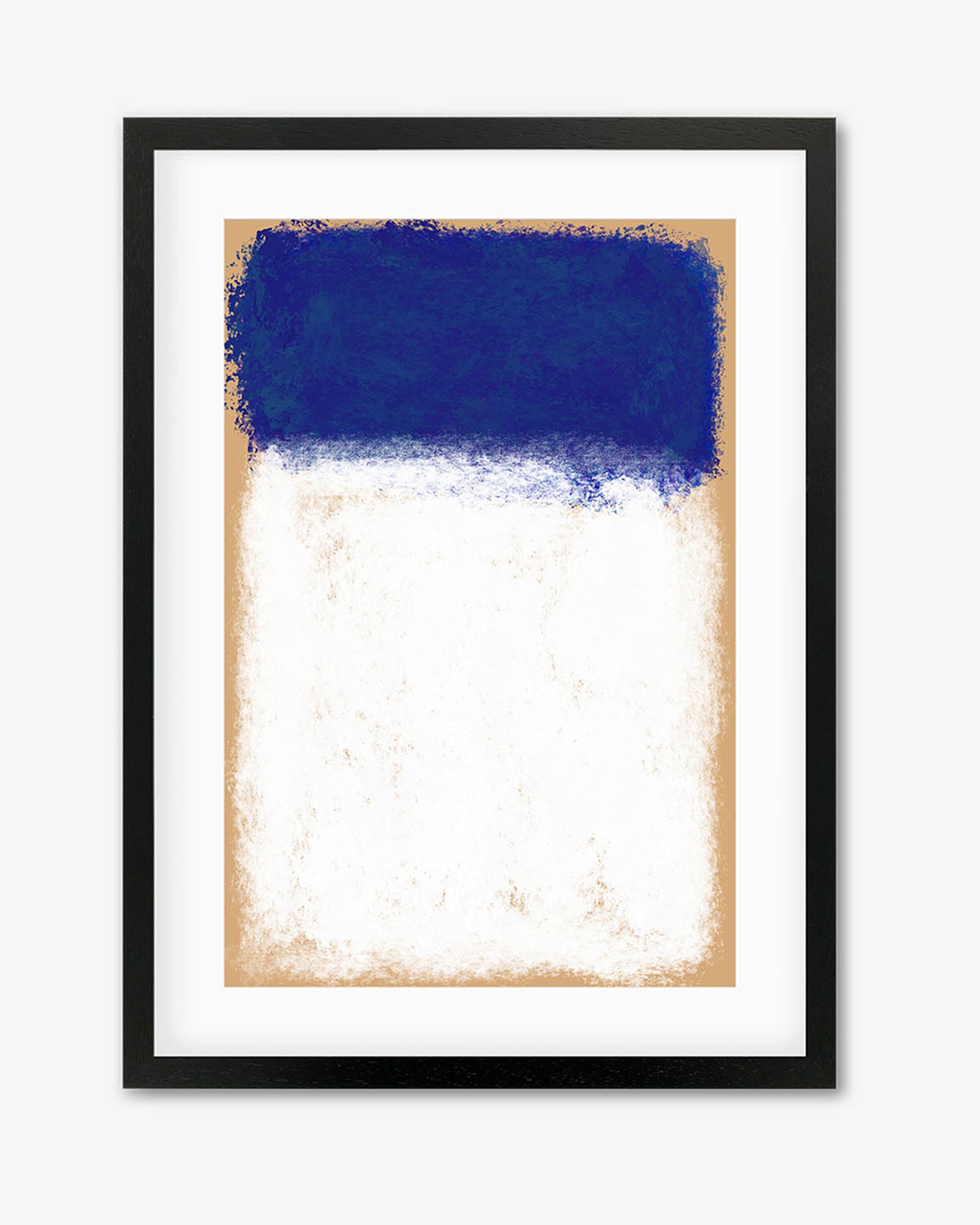 Beige On Blue Rothko Framed Art