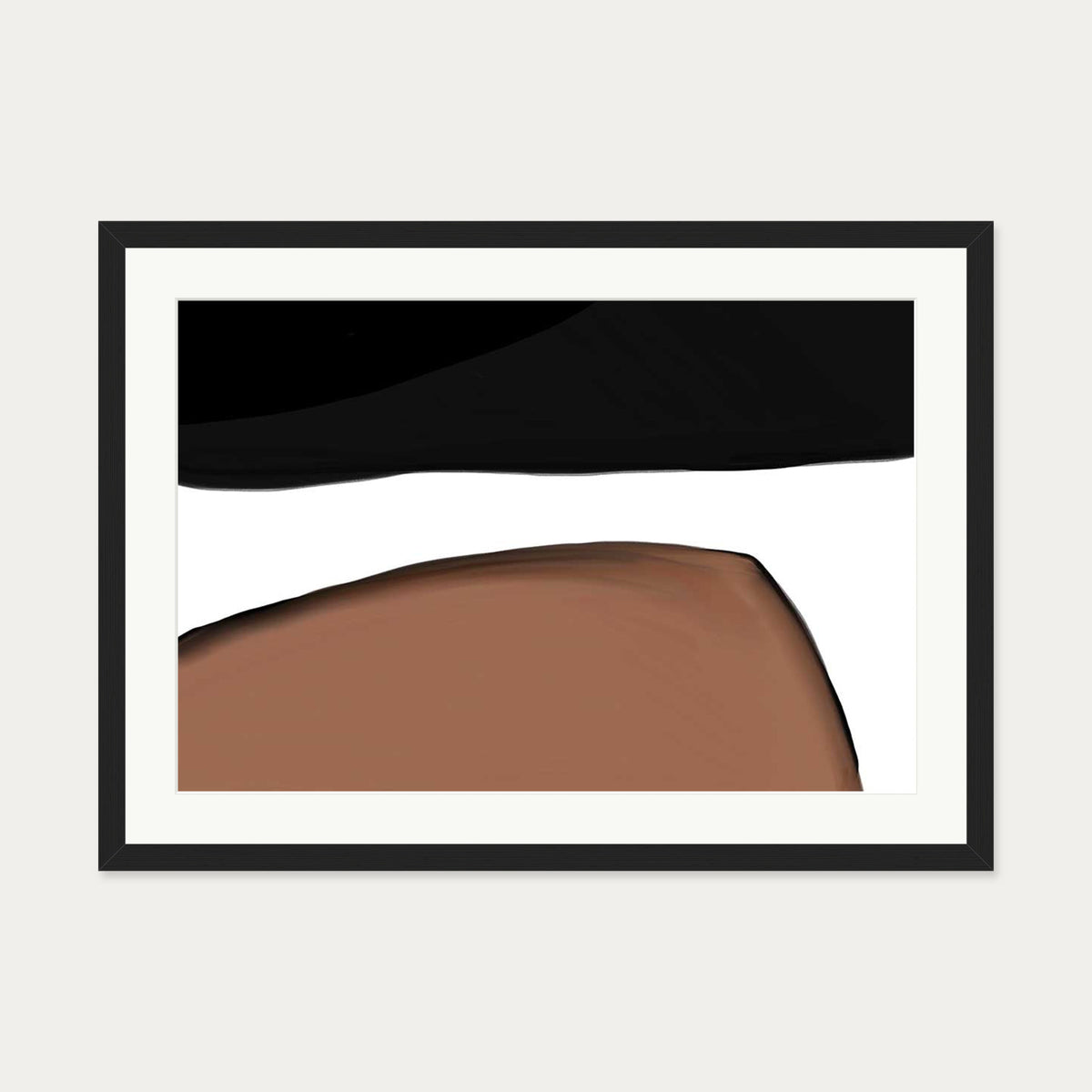 Rounded Cave Art Print — 50 x 70 cm — Black Frame
